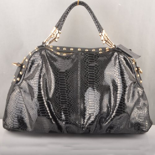 90299 Miu Miu Serpente Vene Tote Bags 90299 nero